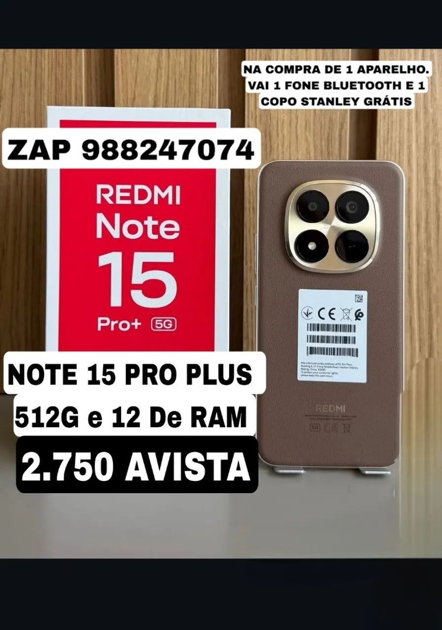 XIAOMI NOTE 15 PRO PLUS 5G 512G e 12 De RAM 