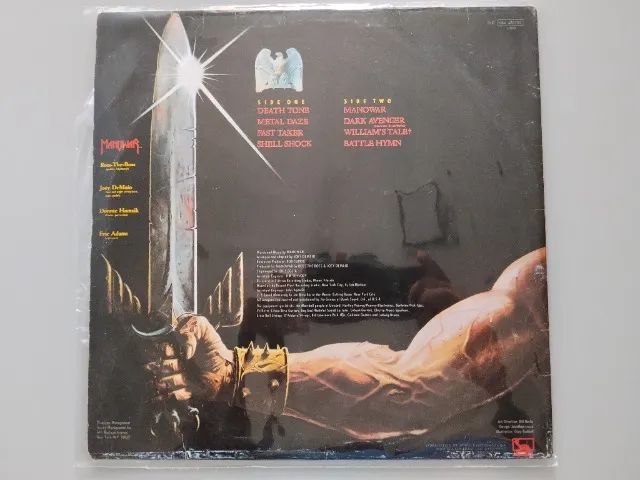 Disco vinil LP Manowar Battle Hymns - Foto 3