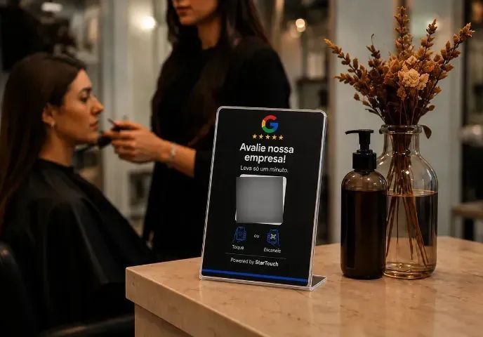 Plaquinha NFC aproximação em acrílico com QR Code para Pix, Google, Site - Foto 4