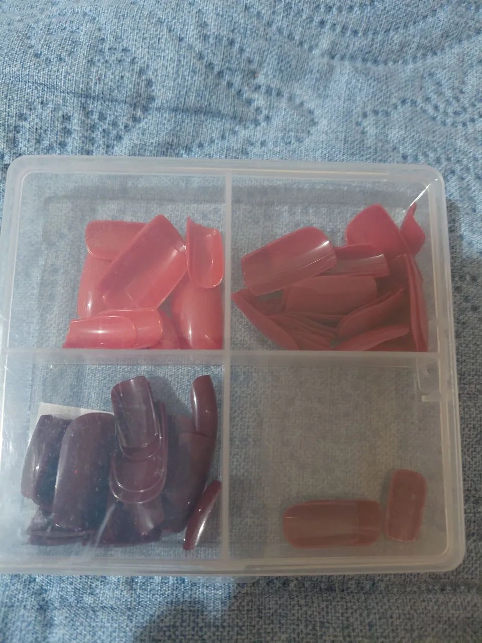 Kit com 5 unha postiça com cola e contando! - Foto 5