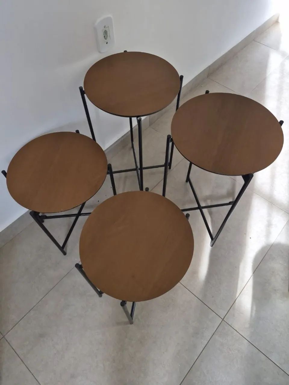 Mesa lateral ou de centro - estilo industrial  - Foto 2