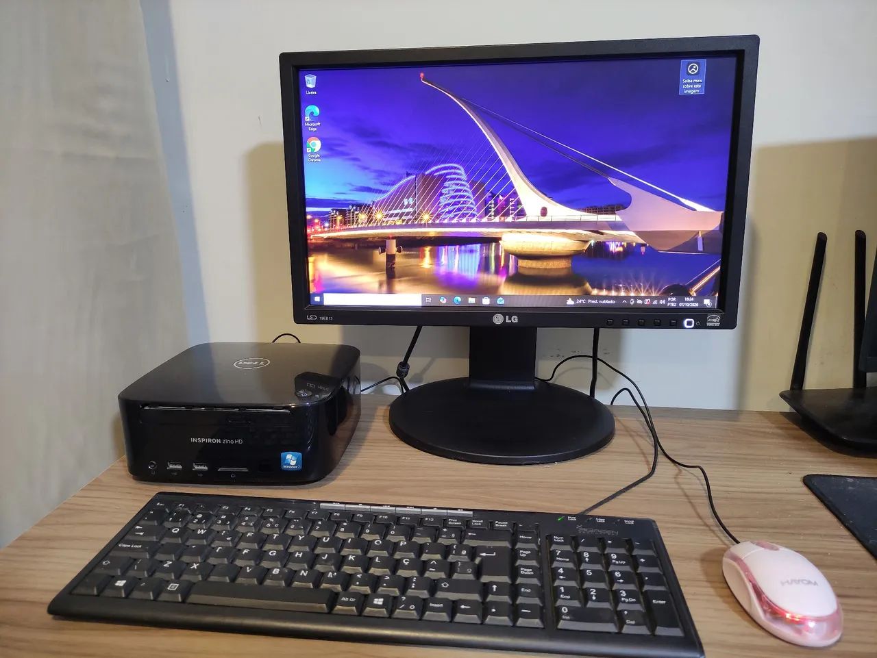 Mini Pc Dell + monitor 19 polegadas 