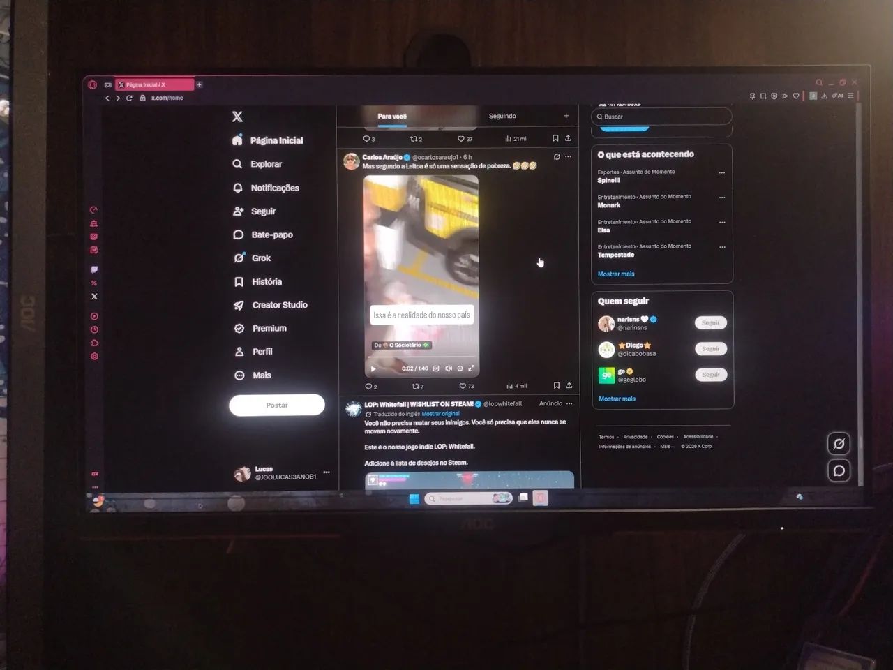MONITOR 240 HZ AOC