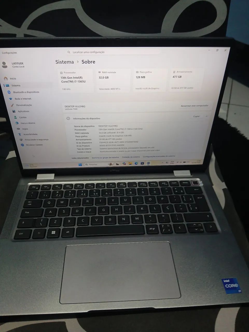 Notebook Dell Latitude I7 13th 32gb Ssd 512gb - Foto 5