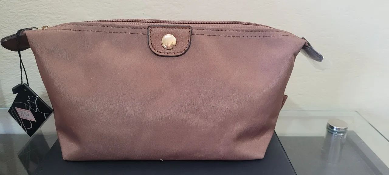 Necessaire Estilosa Marrom Nova