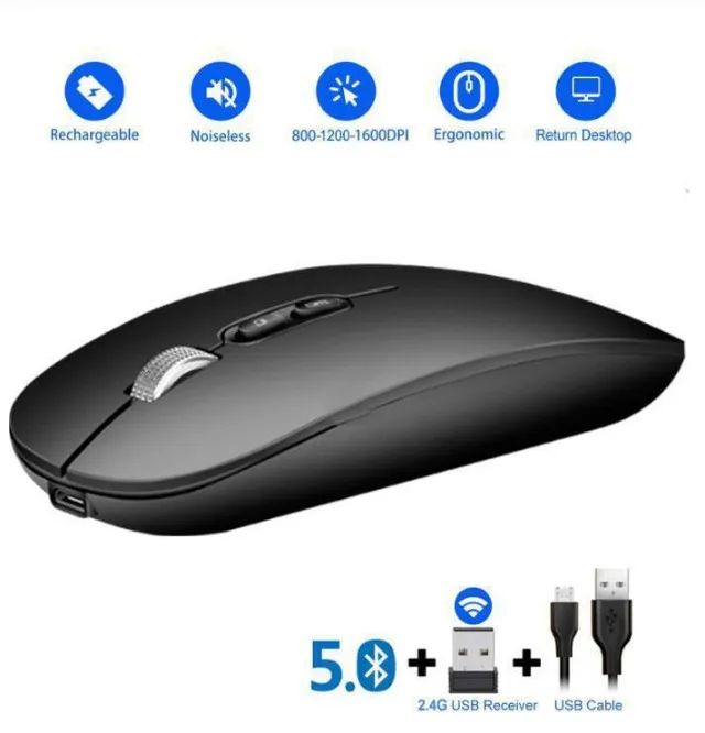Mouse Sem fio Bluetooth P/ Ipads Tablets Notebooks - Foto 5