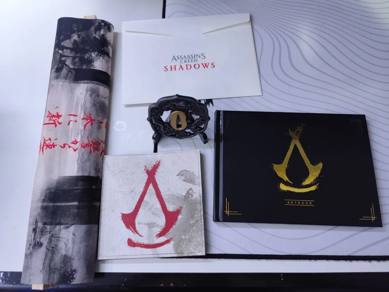 Itens da edição de colecionador Assassins Creed shadows