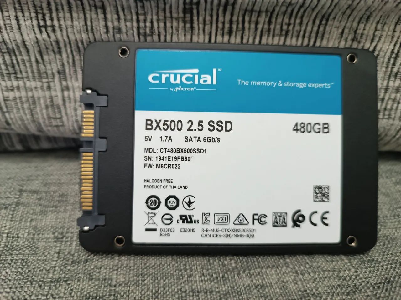 SSD 480 GB crucial original  - Foto 2