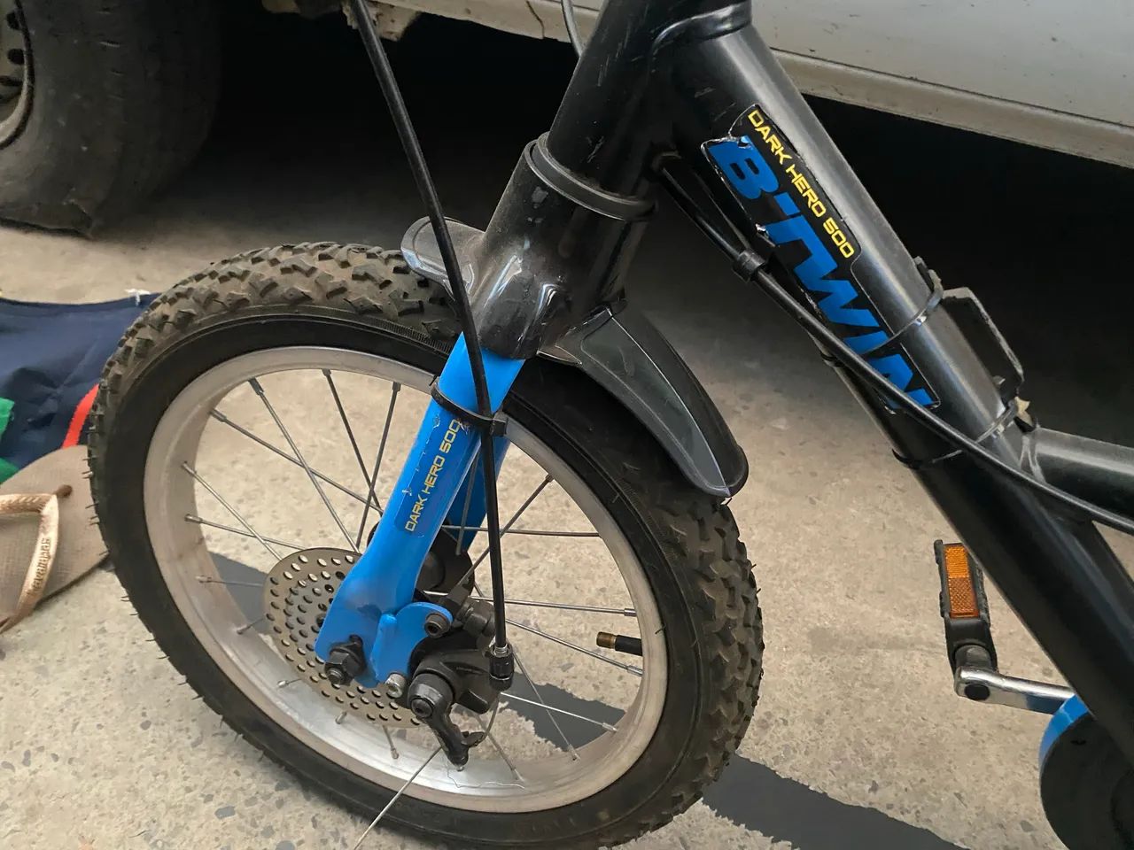 Bicicleta Btwin Aro 16 Azul e Preta - Foto 2