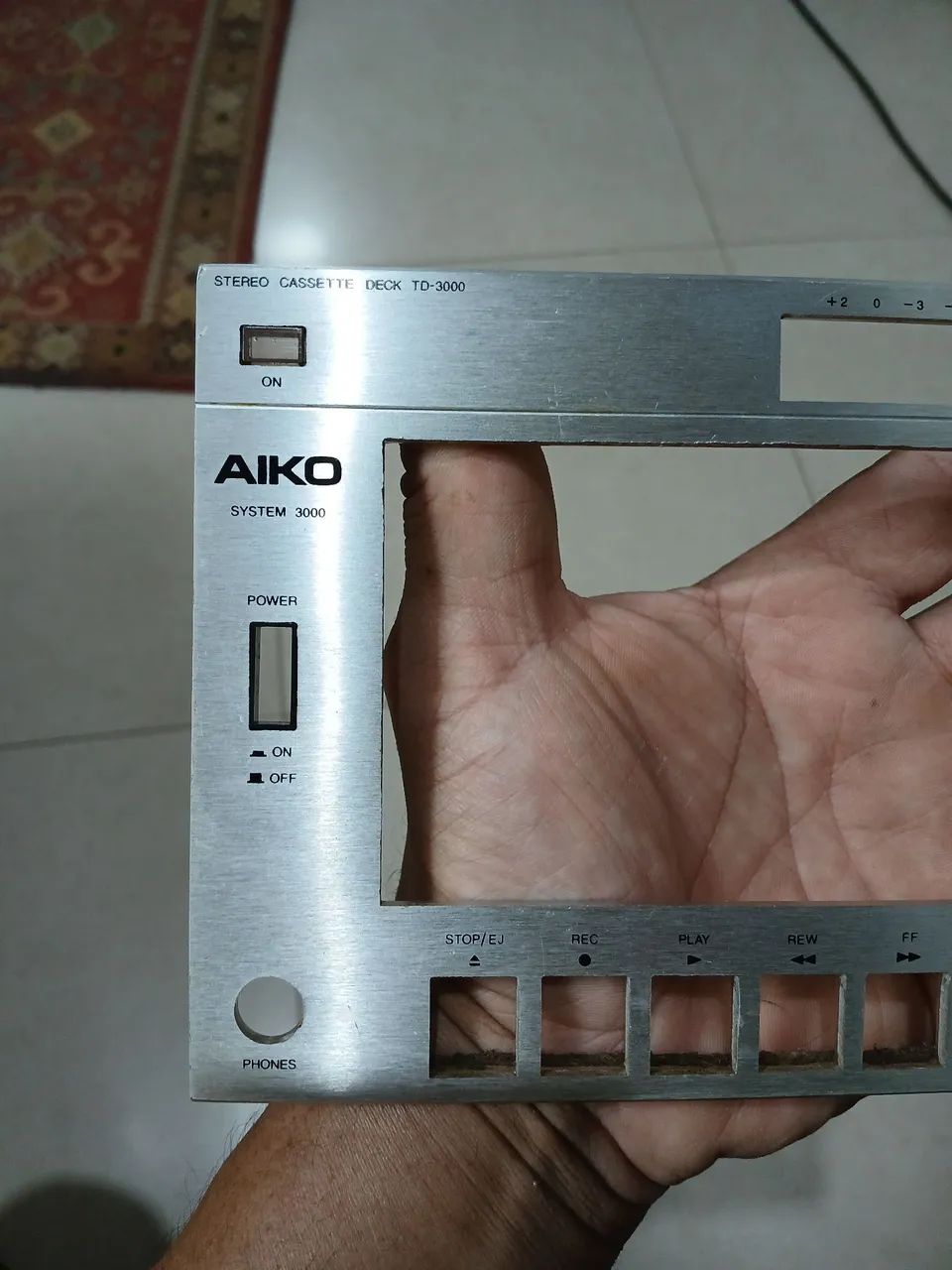 Painel frontal tape deck Aiko td 3000 - Foto 5