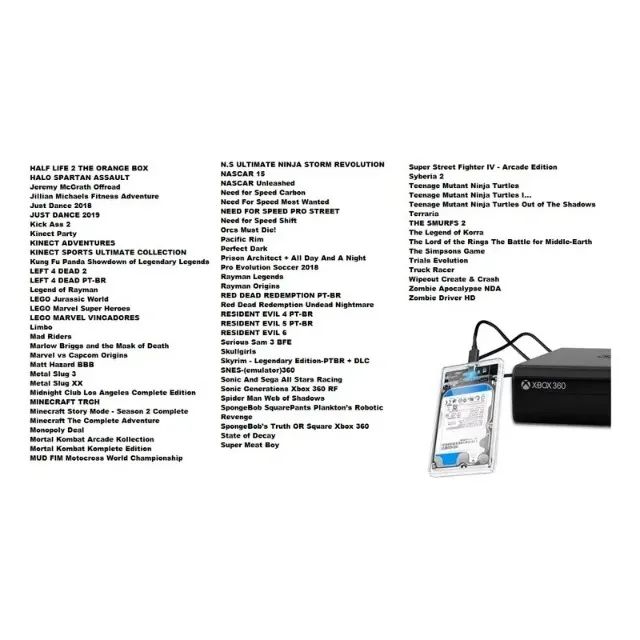Super Hd 500gb + Games Xbox 360 Xploit Transparente - Foto 2