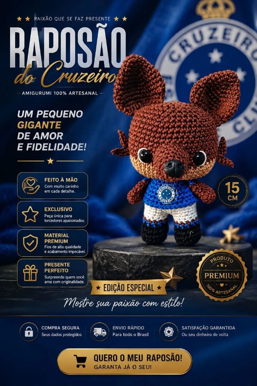 Raposão de amigurumi  - Foto 3