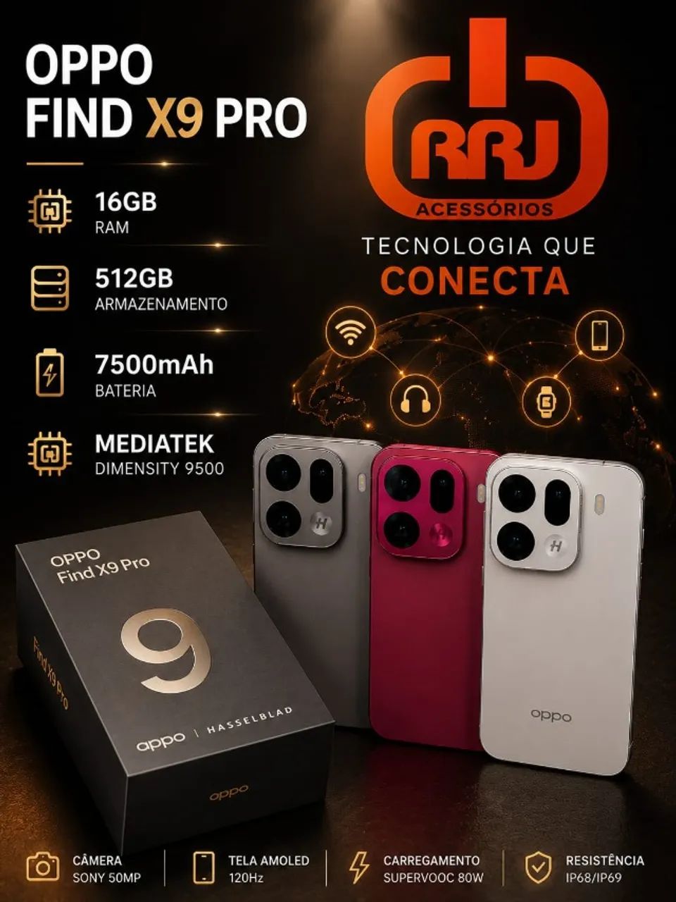 OPPO Find X9 Pro 16GB 512GB CN e GLOBAL LEIA  - Foto 4
