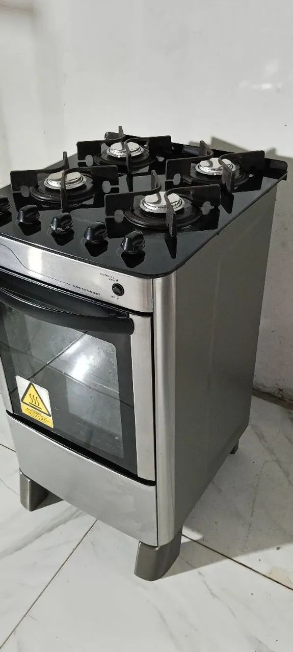 fogão esmaltec inox mesa de vidro  - Foto 4