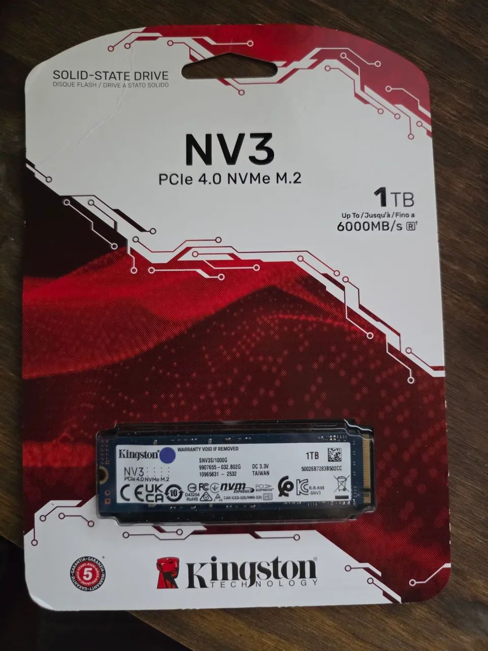SSD NVMe M.2 1TB Kingston