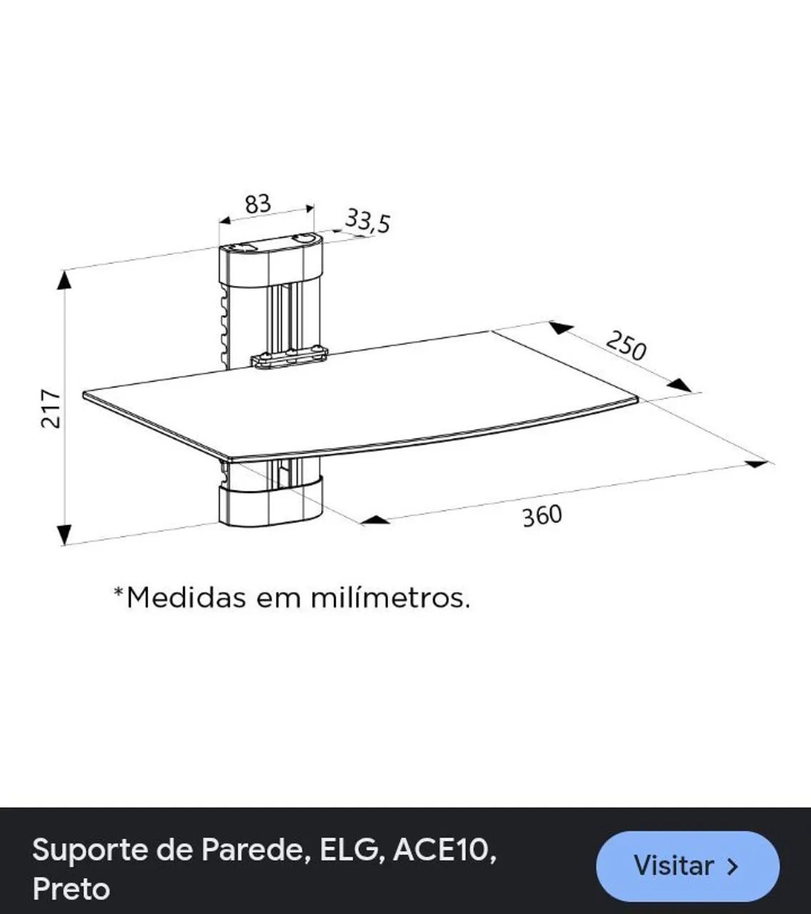 ( 04 ) SUPORTES (PRATELEIRAS) de PAREDE  - Foto 5