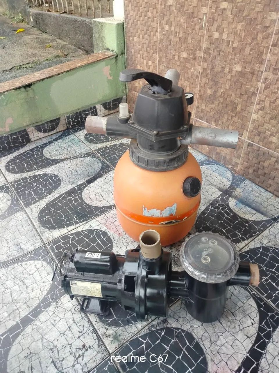Conjunto Bomba e filtro piscina