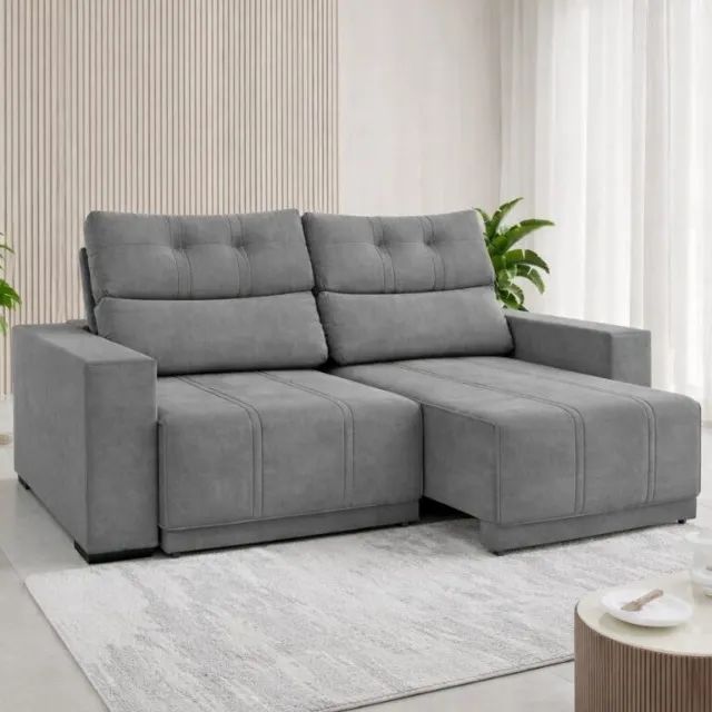 Sofá Retrátil e Reclinável Royal 2,00 m  Produto Novo!  Pronta Entrega! - Foto 5