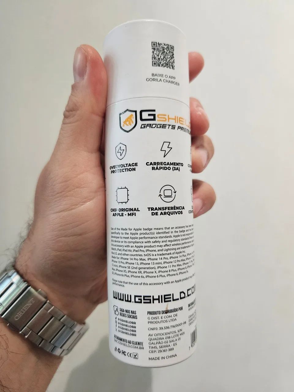 Cabo Mfi lightning para Tipo C 1.2m Gshield  - Foto 2