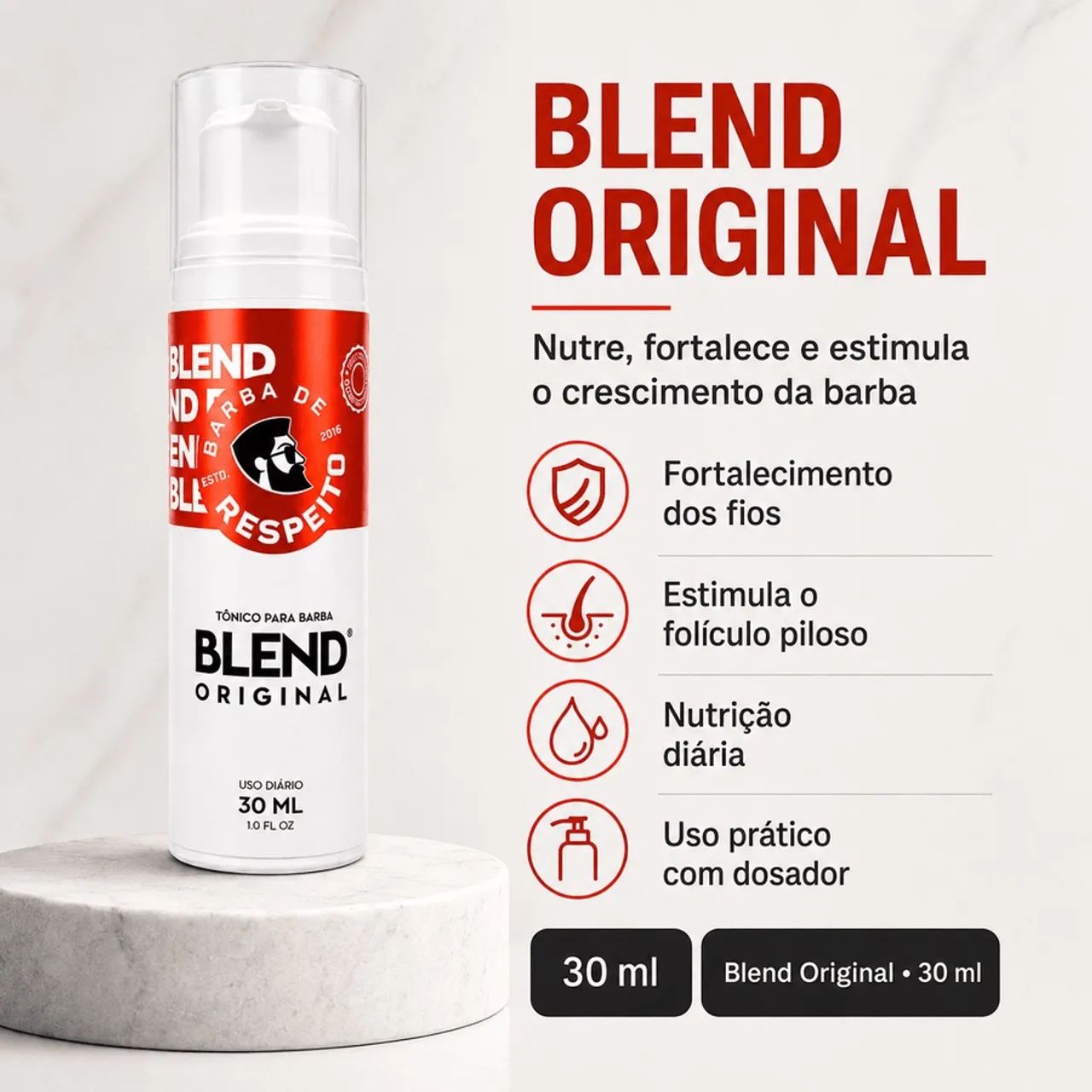 Blend Original - 30 ML para Crescimento de Barba - Foto 2