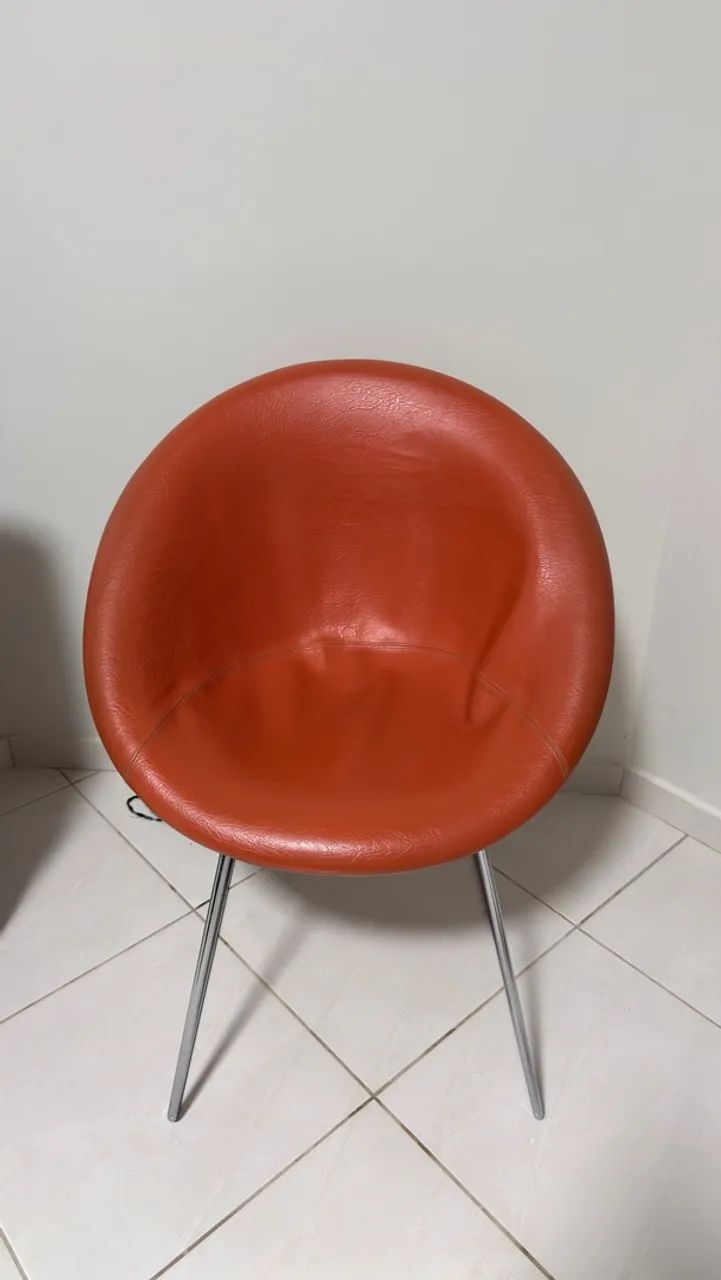 Poltrona Concha Retrô Laranja