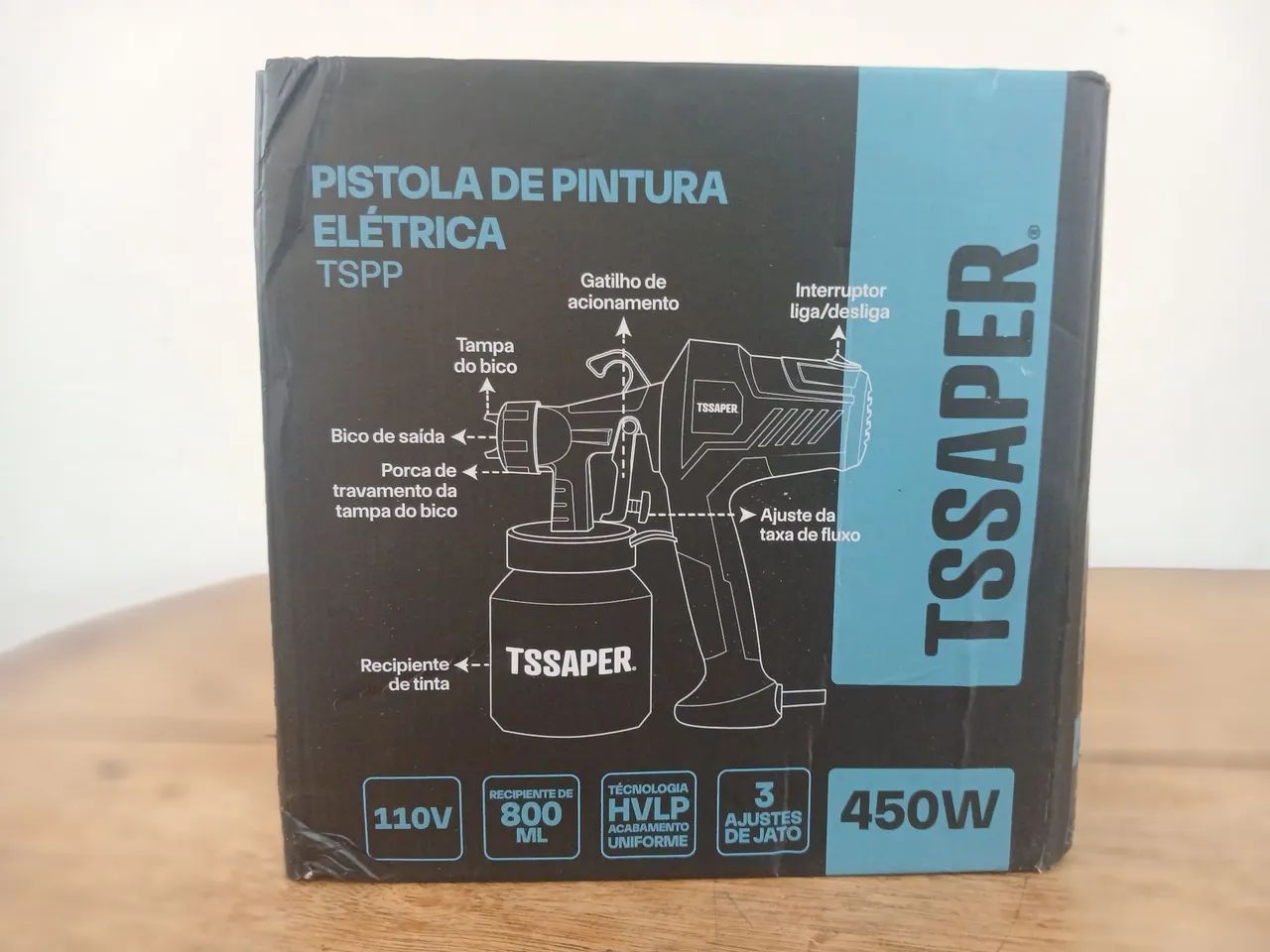 Pistola Elétrica Para Pintura Pulverizador de Tinta  - Foto 3