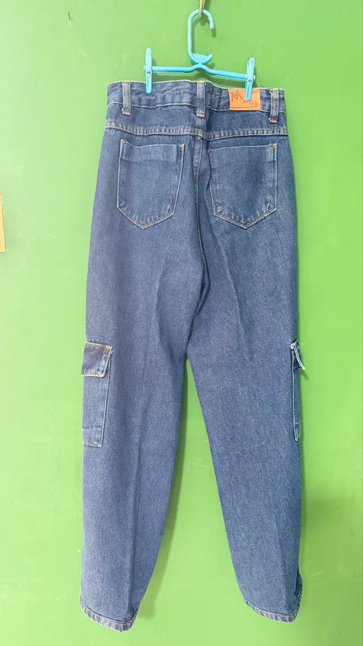 Calça cargo JEANS - Tamanho 42 - Foto 4