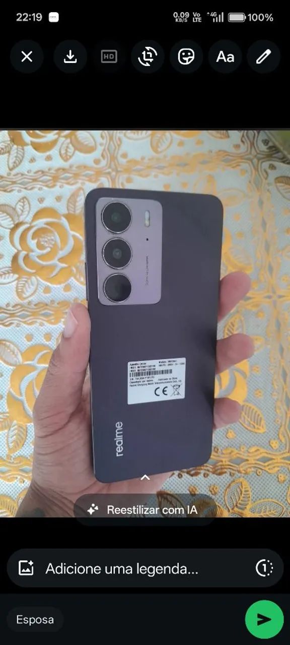 Celular realme preto c75 quero iPhone  - Foto 2