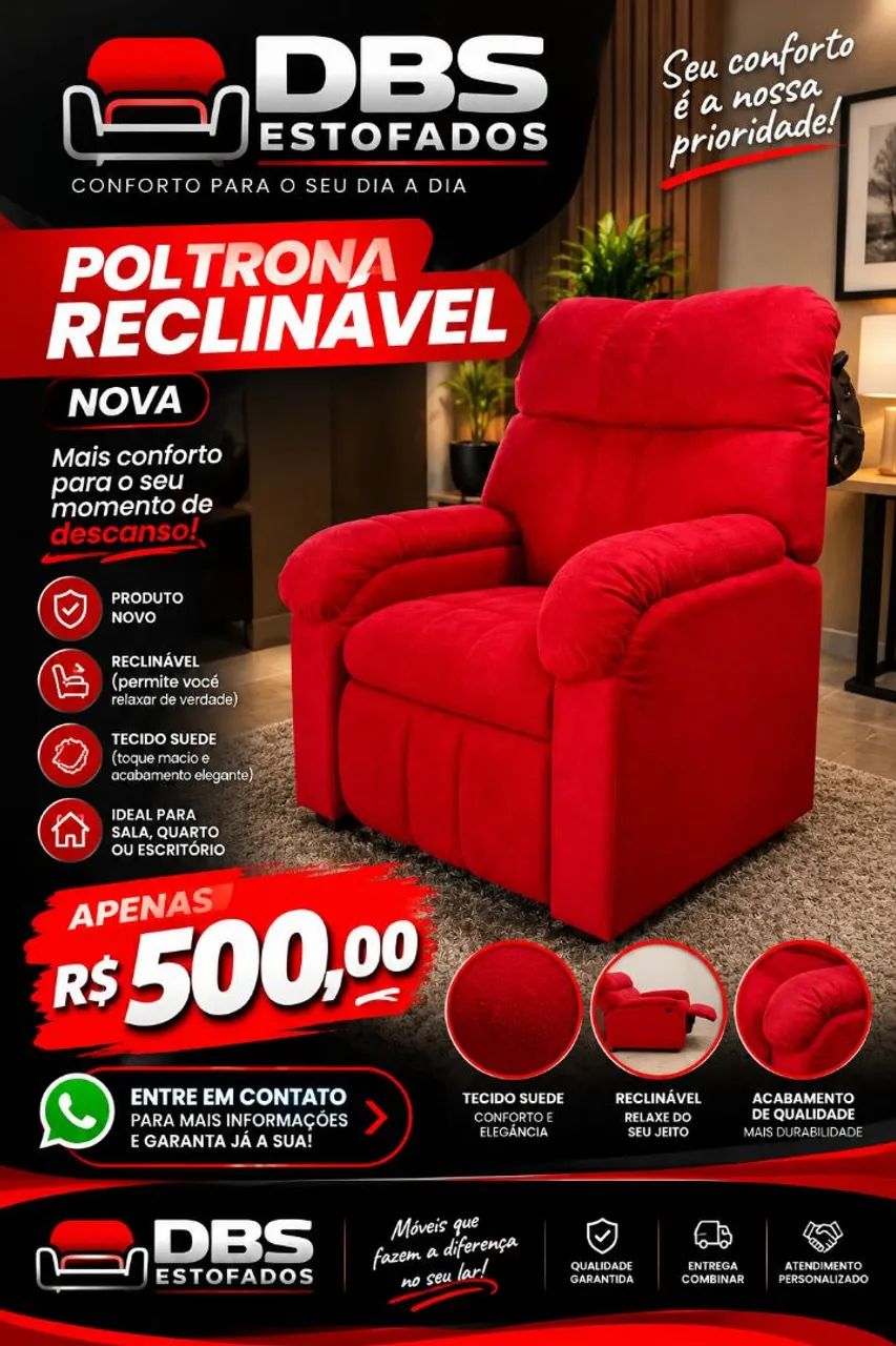 Poltrona reclinável 
