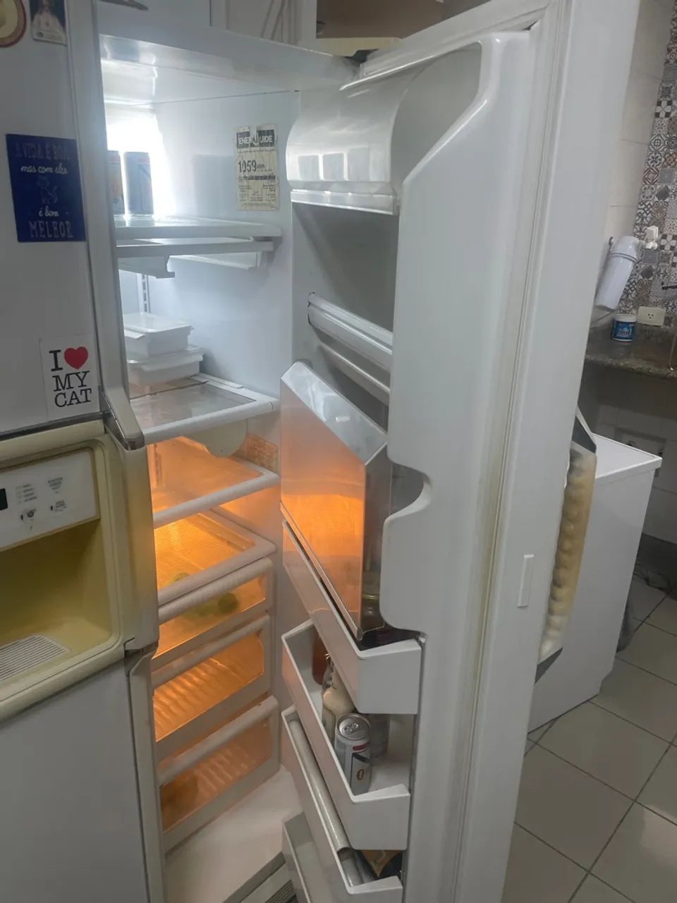 Geladeira e freezer side by side - Foto 3