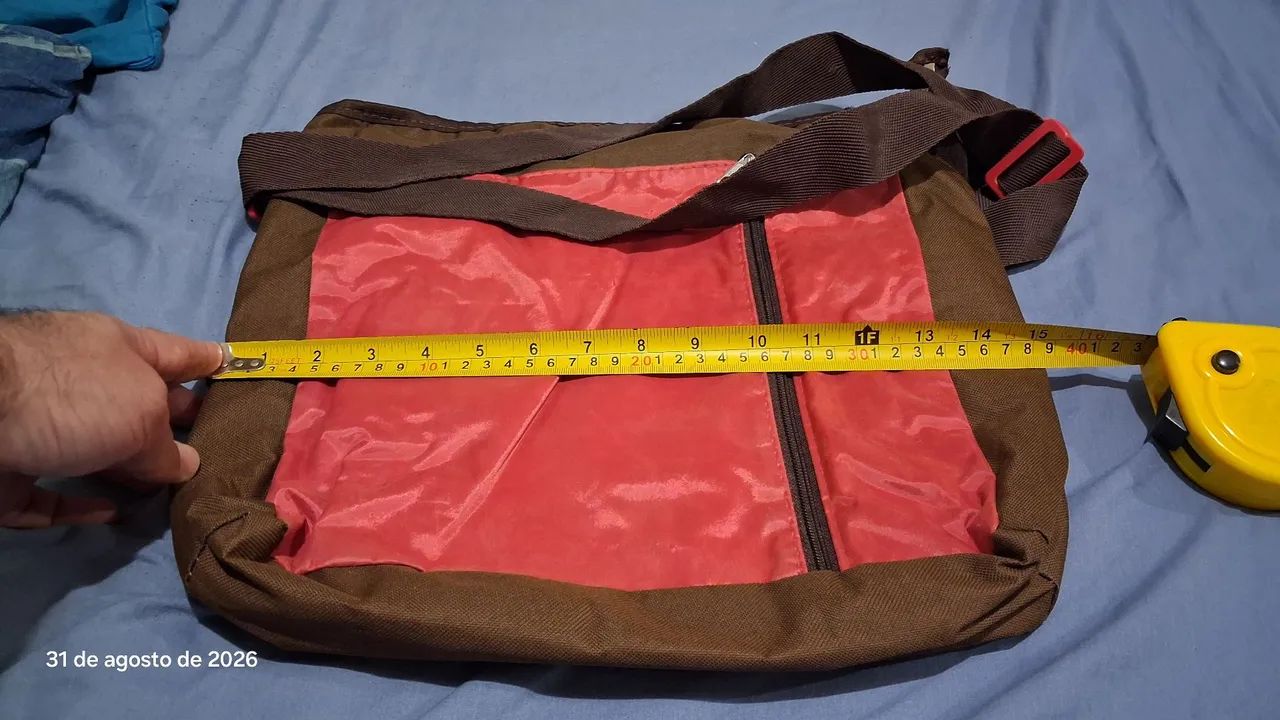 Bolsa Térmica Vermelha e Marrom  - Foto 4