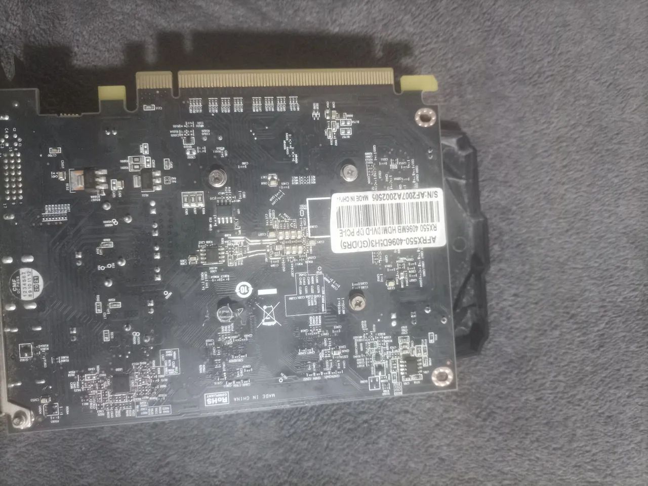 Placa rx550 4gb da afox