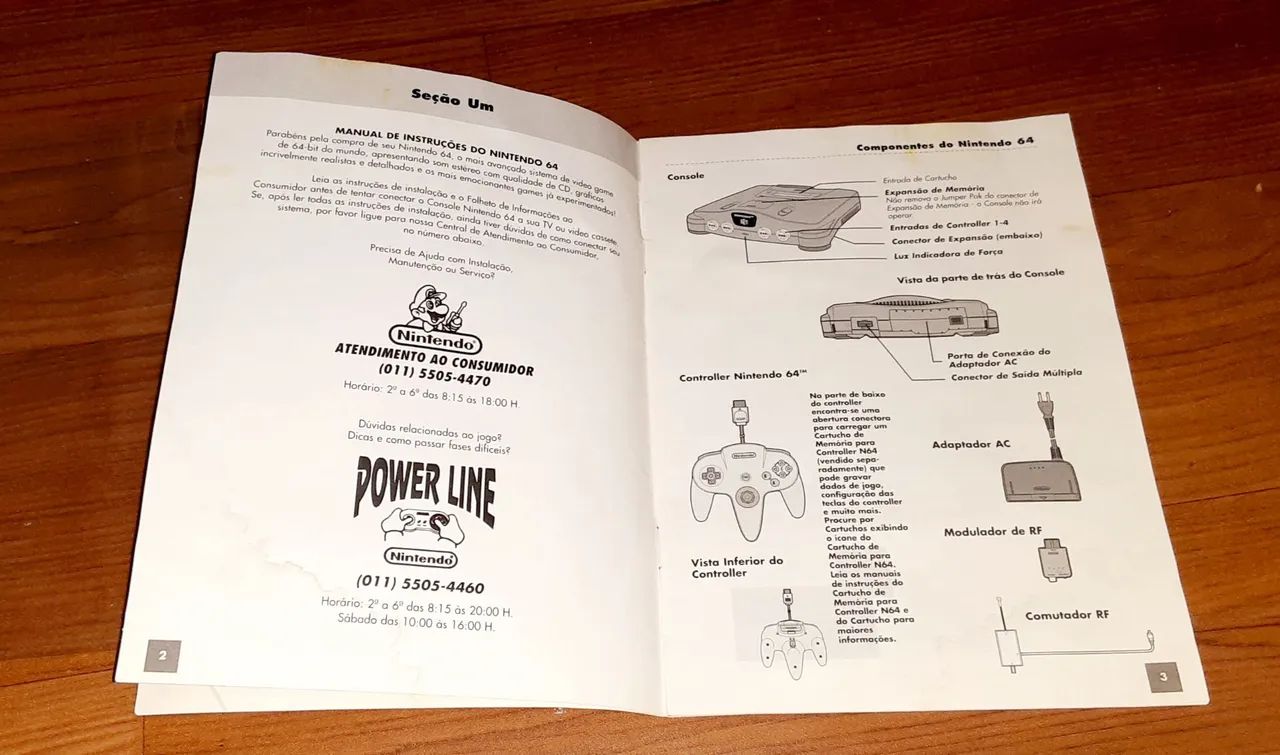 Manual original N64 Nintendo 64 Gradiente. - Foto 3
