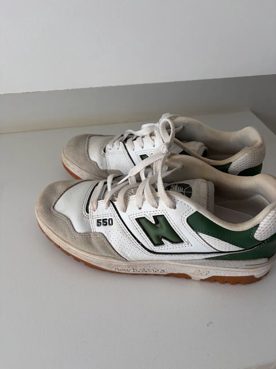 Tênis New Balance 550 verde e branco  - Foto 3