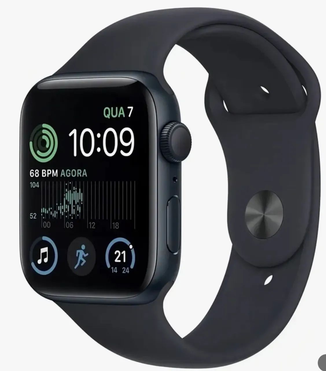 Apple Watch SE (2ª Geração) GPS 44mm Midnight - Novo e Lacrado