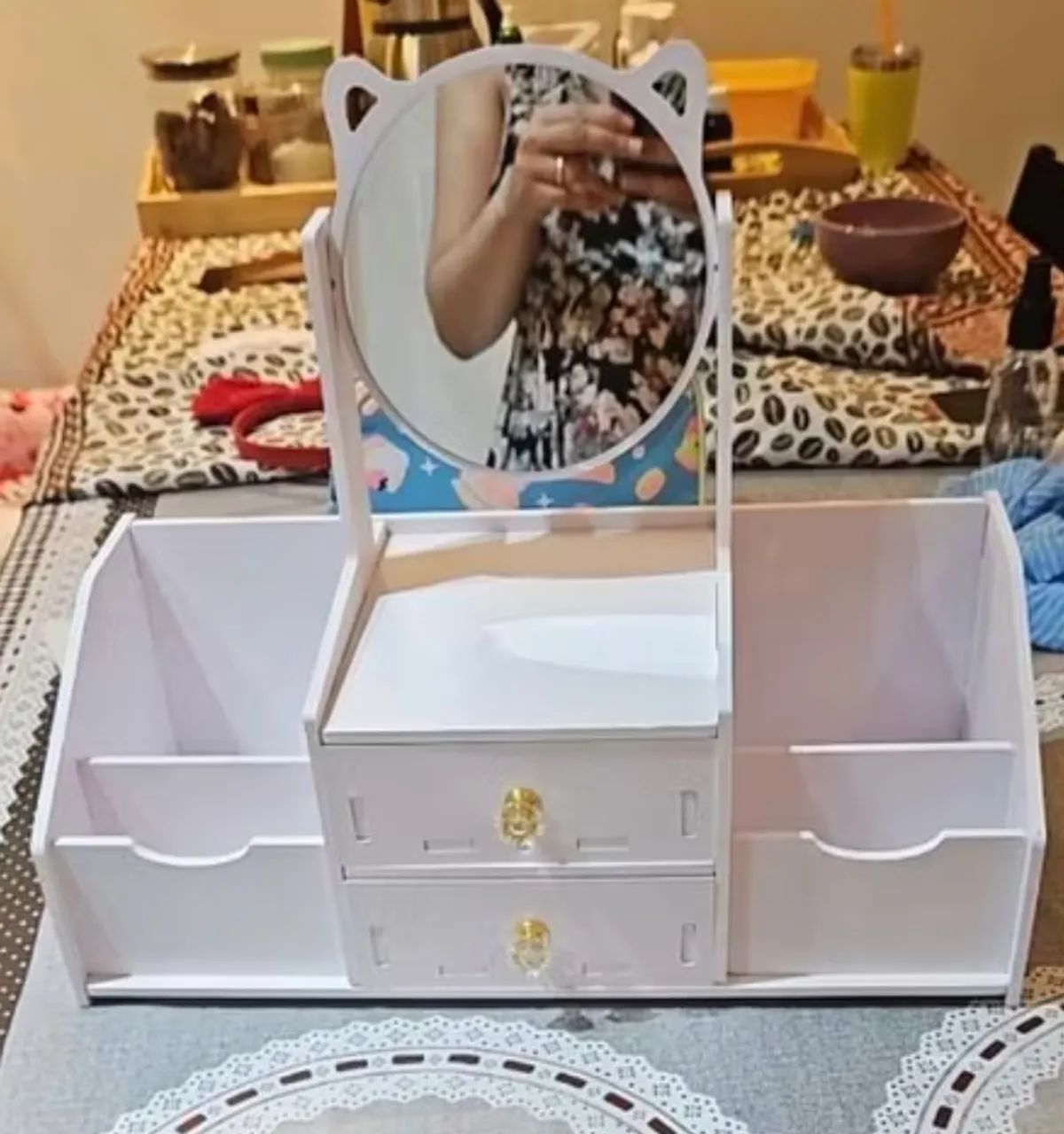 Mini penteadeira de mesa 