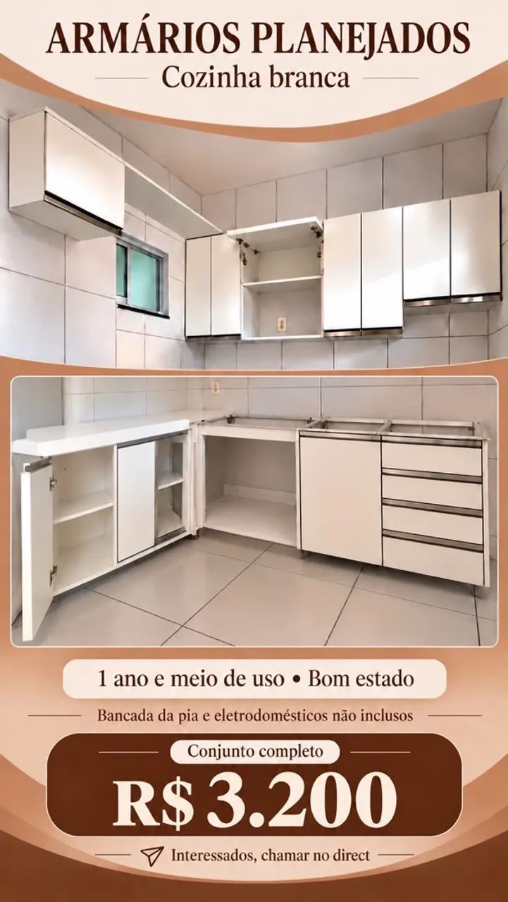 Móveis projetado cozinha 