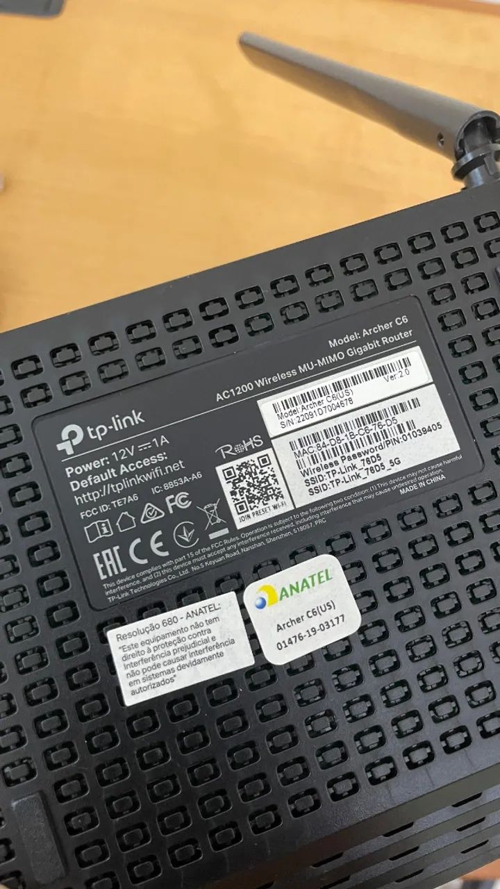 ROTEADOR WIRELESS TP-LINK ARCHER C6 AC1200 - Foto 2