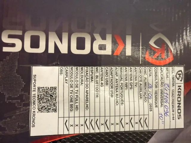 Central Android da Kronos, modelo Quad Premium 2+64 - Foto 4