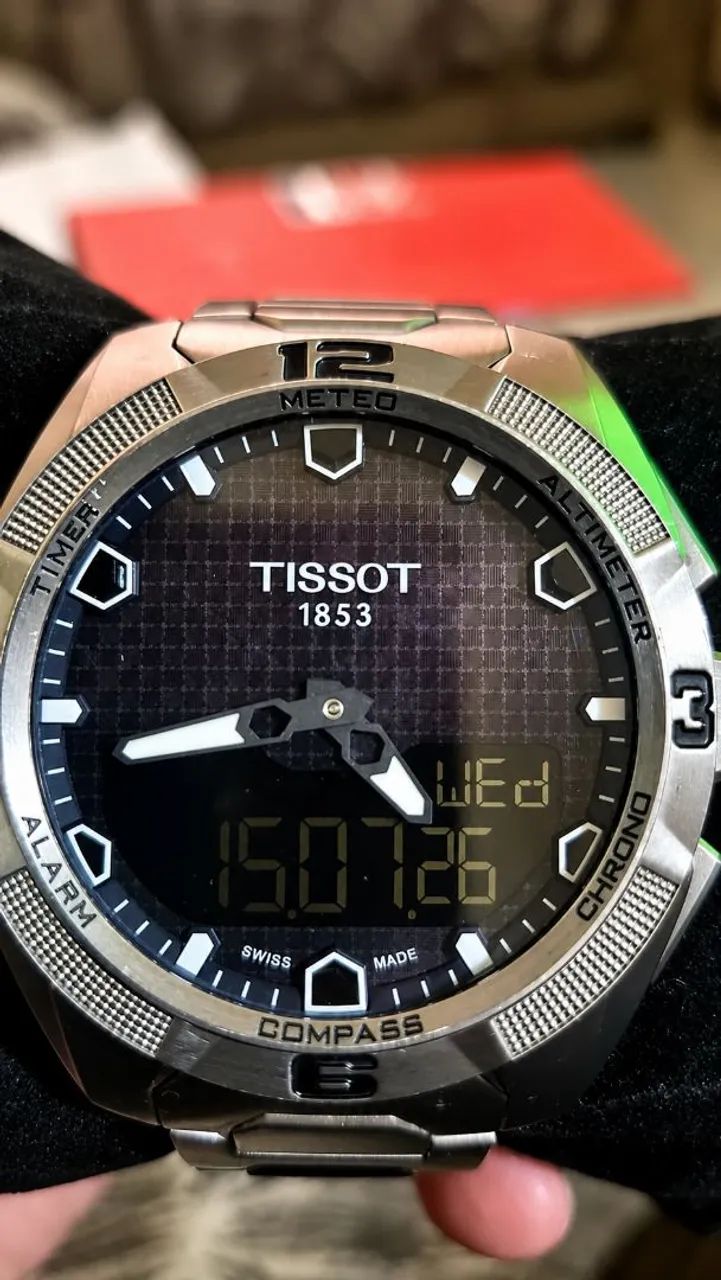 Relógio Tissot T-touch Expect Solar Titanium Safira Original