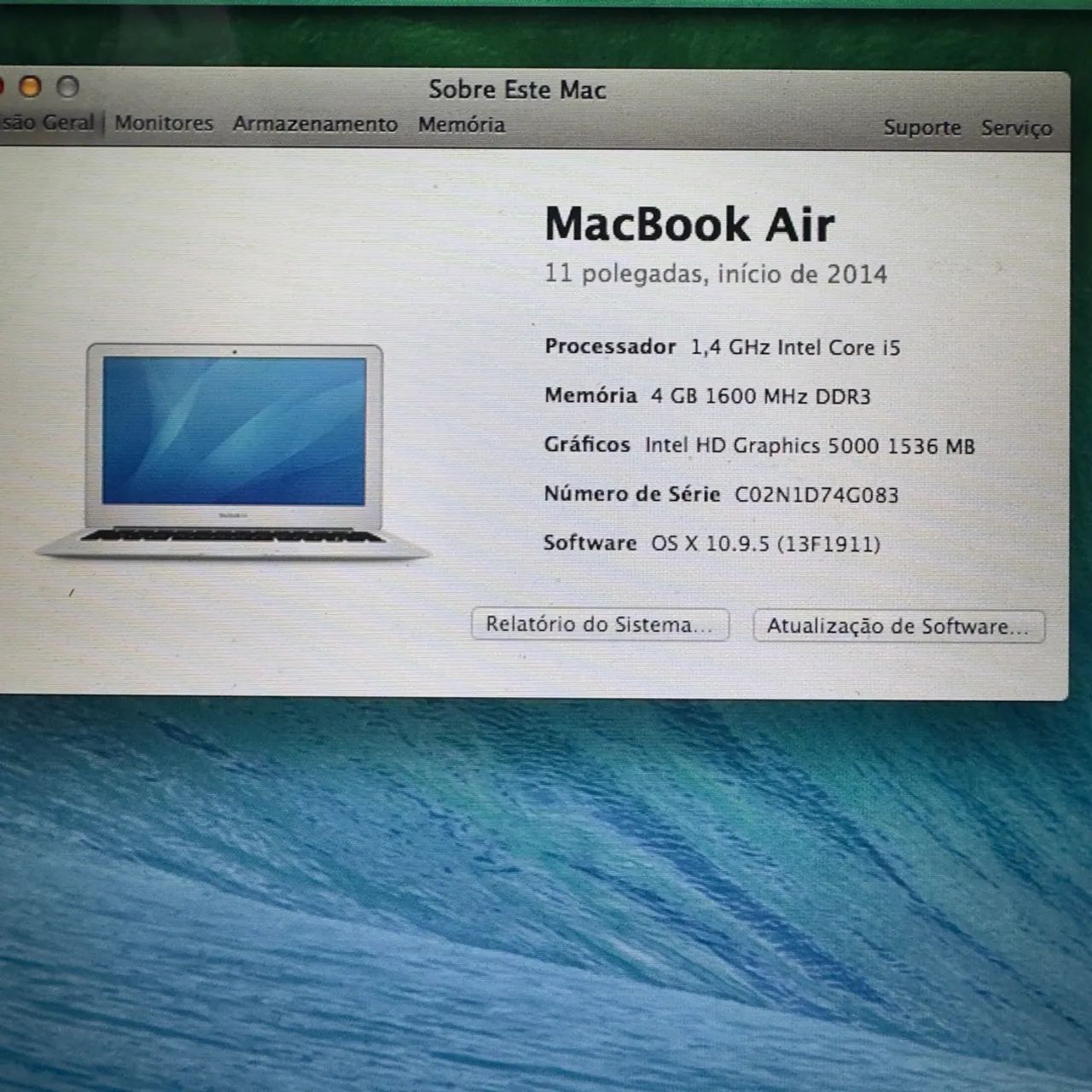 Macbook Air 2014 11 polegadas Core I5 + Magic Mouse Apple - Foto 2