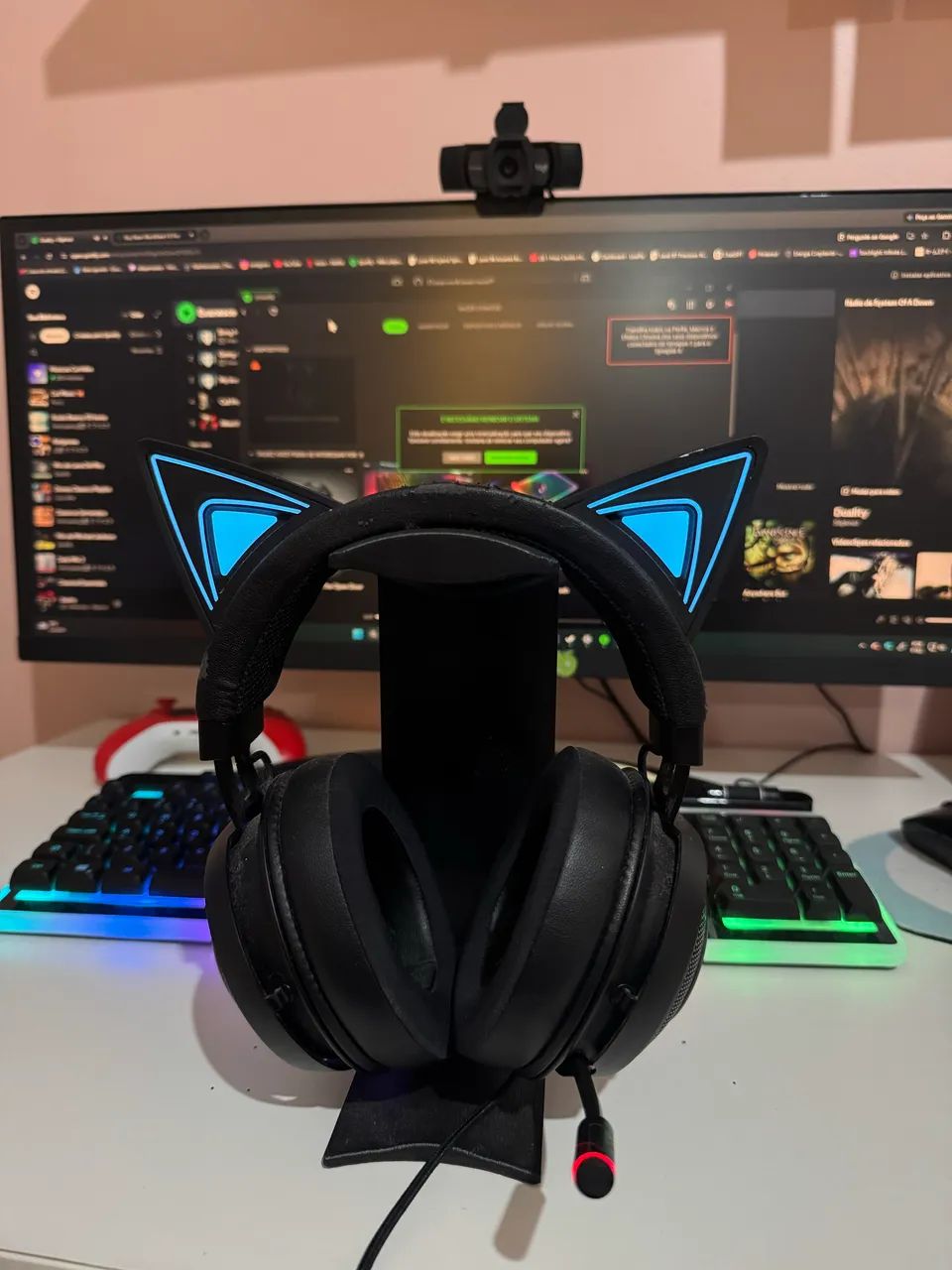 Headset Gamer Razer Kraken Kitty edition - Foto 2