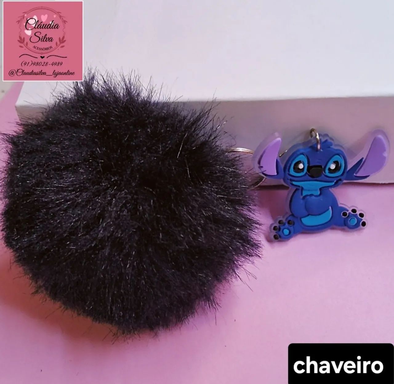 Chaveiro com pompom apartir de R$:9,99 - Foto 3