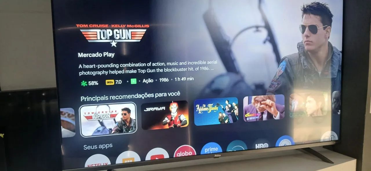 Tv philco 58 polegadas 4k Android Bluetooth Cromecast aceito cartão leia o anúncio todo  - Foto 2