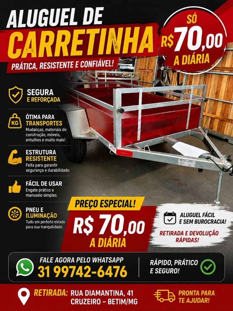 Aluguel de carretinha  - Foto 4
