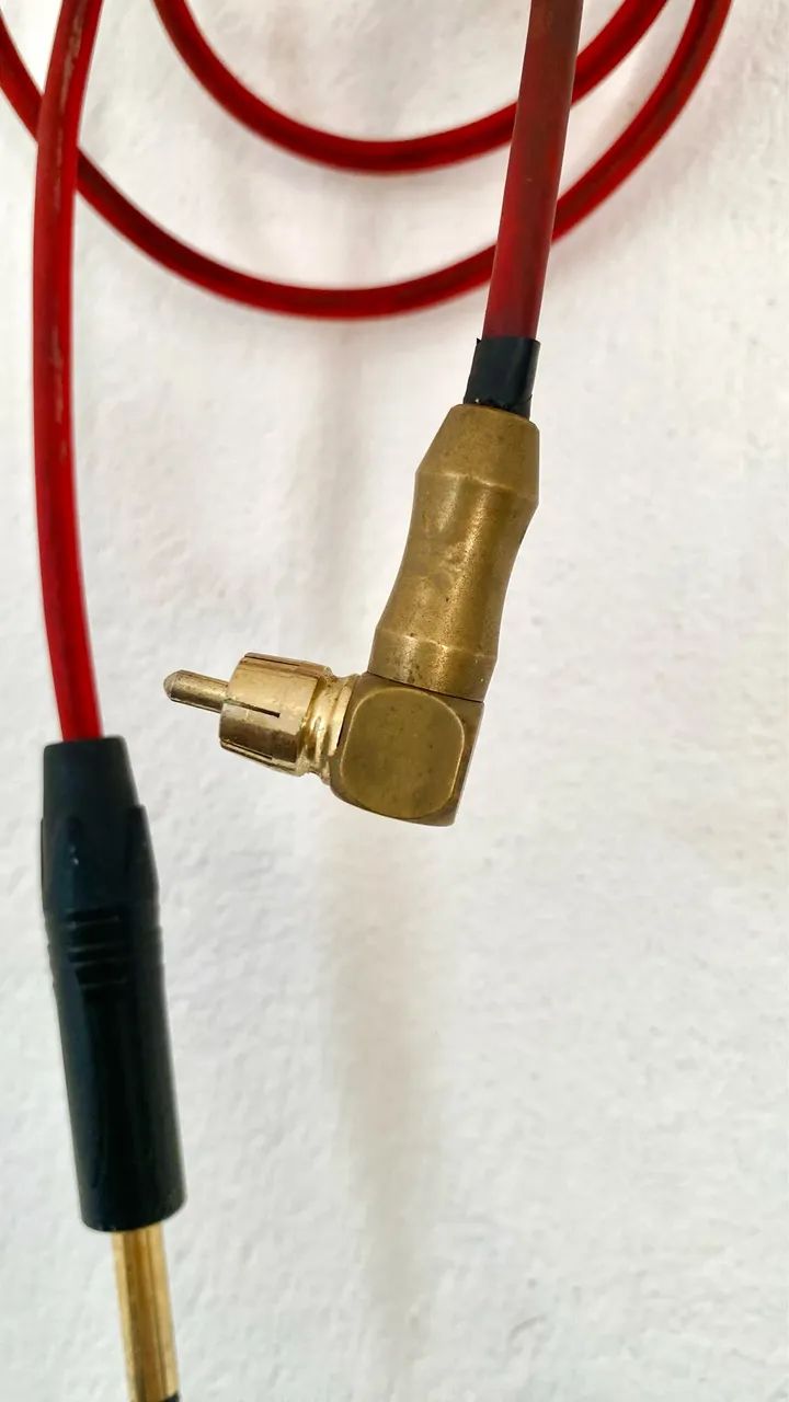 Cabo RCA para máquina de tattoo pen e rotativa ou instrumentos musicais - Foto 2