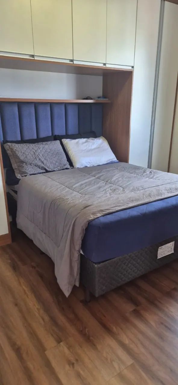 Cama de casal box com colchão