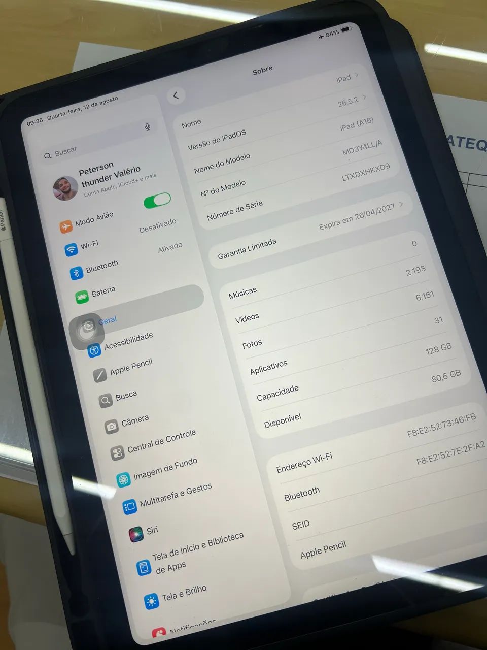 iPad 11 com Apple Pencil  - Foto 3