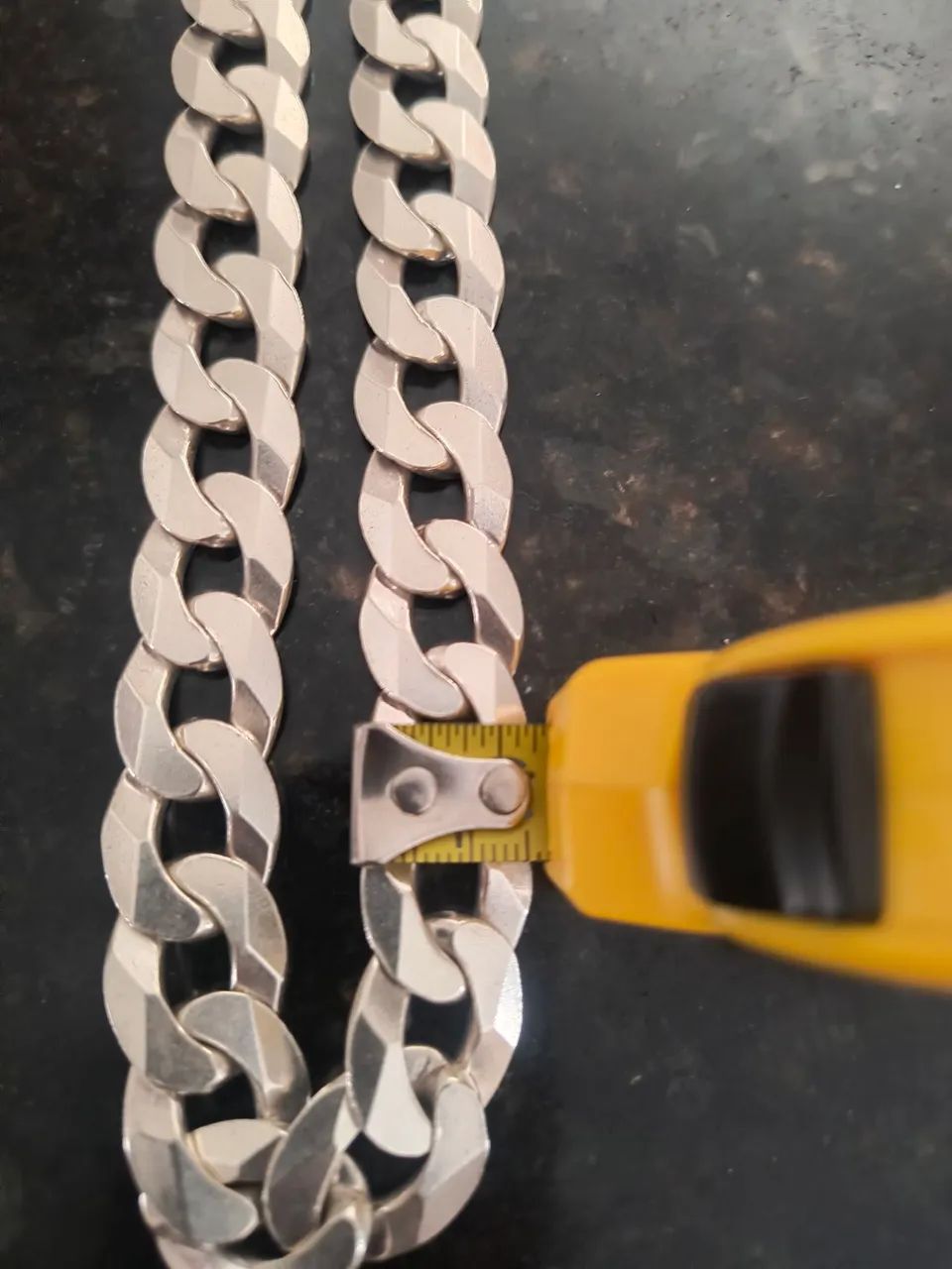 Corrente de Prata 925, 17mm "escama de peixe"  - Foto 2