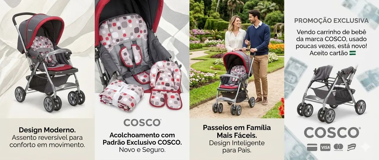 CARRINHO DE BEB Ê COSCO ? - Foto 2